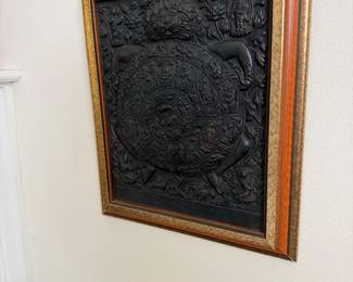 #11 - $150 - Nepal metal plaque carved 15x13