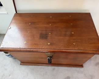 #1 - $700 - Nepal trunk hand made with iron handles 41x22x25H