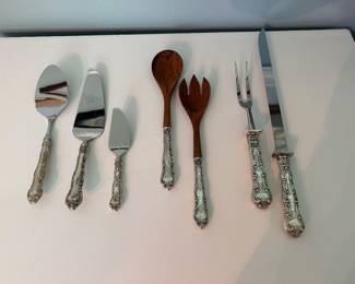 #60 - $5,250 - Gorham set of sterling flatware "Strasbourg" introduced 1987 - 99 pieces-99.77 oz