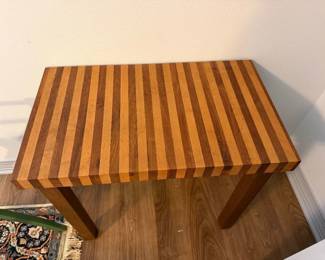 #94 - $140 - Walnut and Cherry table 24wx14dx22t