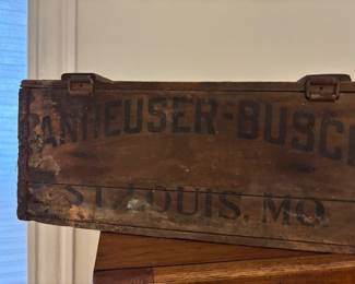 Antique Anheuser Busch beer crate