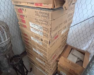 Tile flooring. Photo of in box item in next photo