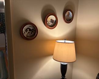 Collection of Six Decoraive Dog Wall Hanging Plates with Certificate of Authenticity