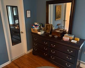Long Chest of Drawers, Matching Mirror