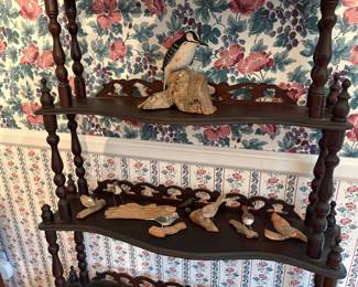 Carved Wooden Birds