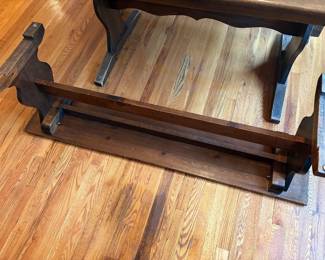 Farmhouse Dining Bench (very well made, solid wood)