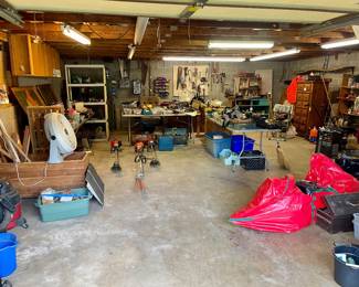 Garage full of tools