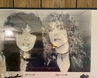 Heart poster, Ann and Nancy Wilson
