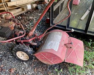 Heavy duty lawn tiller