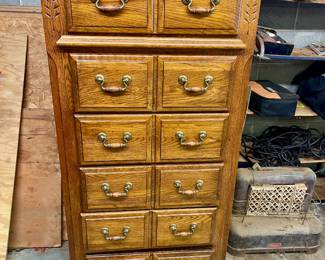 Nice oak lingerie chest or svelte chest of drawers