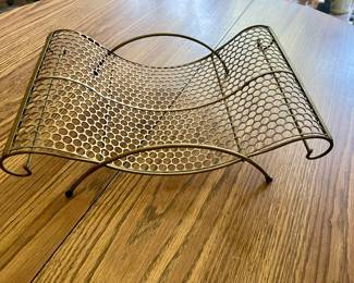 MCM goldtone wire rack