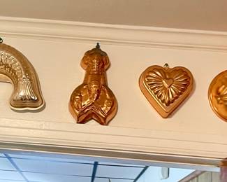 Copper kitchen molds