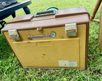 Tackle box sold with contents