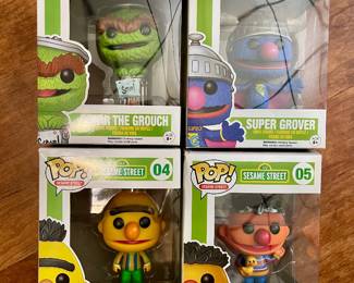 Bert, Ernie, Grover, the Grouch
