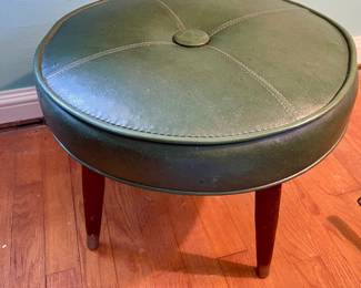 MCM 70’s vinyl footstool