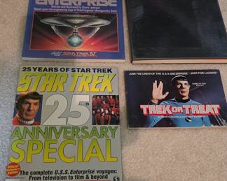 Collection of Vintage Star Trek Reference Books and Magazines