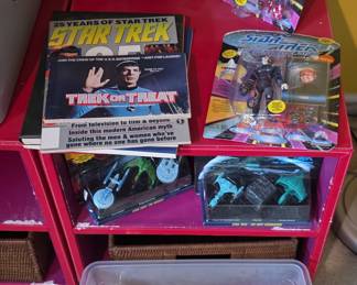 Collection of Star Trek: The Next Generation Action Figures, Micro Machines, and Memorabilia
