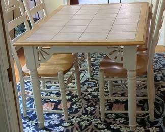 Country Cottage Tile-Top Dining Set