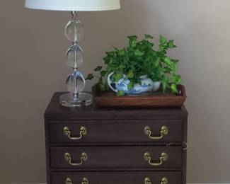 Ethan Allen Georgian Court Four-Drawer Mahogany Bedside Chest
