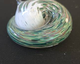 Art Glass Cat Paperweight