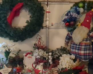 Assorted Christmas Holiday Decor Lot with Santa Themed Items