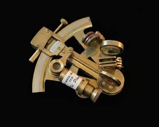 Decorative Brass Nautical Sextant "Hand Made in India for The Planet"