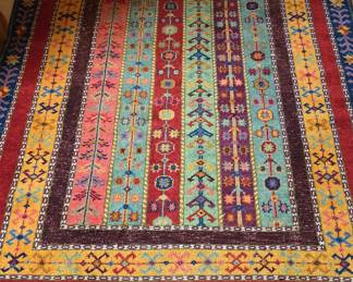 Hand-Woven Sivas Zara Kilim Area Rug