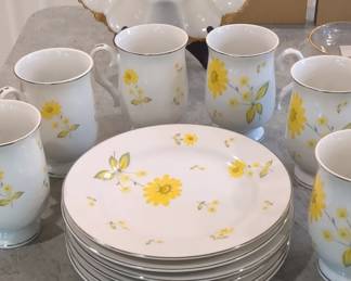 Sheffield Fine China "Sunshine" Tea Set