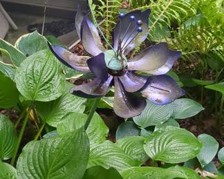 Metal Lotus Wind Spinner