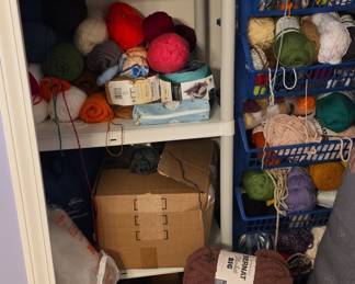 Assorted Craft Yarn Collection with Bernat Blanket Big