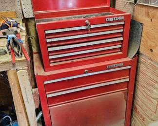 Double Craftsman tool chest and some tools