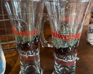 Budweiser glasses - limited edition