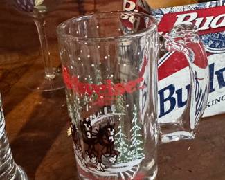 Budweiser bear glass - limited edition