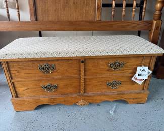 Solid wood chest