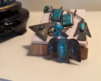 Sterling and turquoise 