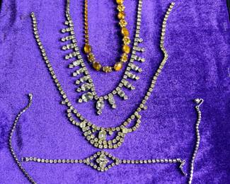 Beautiful vintage costume jewelry probably from the 50s