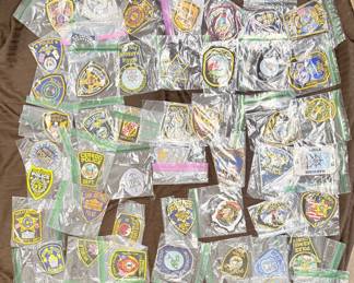 Collection of police and sheriffs patches