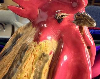 Very cool folk, Art rooster by Claude and Vicky Miller, North Carolina