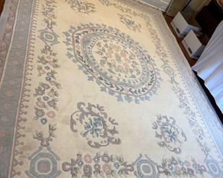 Large pastel area rug