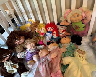 Cabbage Patch and other dolls