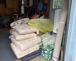 Plethora of patio cushions