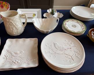 Bird plates by Juliska