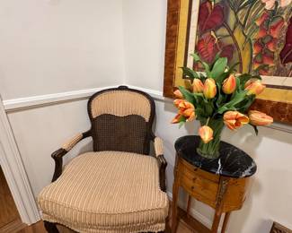 Pair French chairs