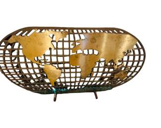 Brass vintage fire screen
