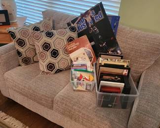 Ephemera, frames, sofa