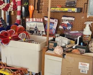 Patriotic Decor, Tetherball (NIB), Vintage Croquet