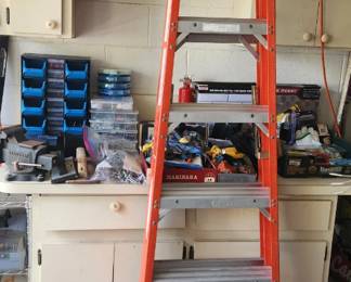 Ladder, garage essentials
