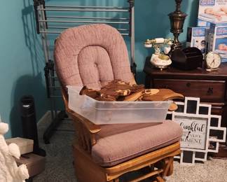 rocker, laundry rack, 