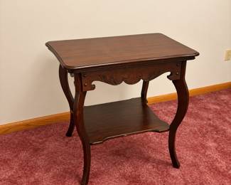 Solid wood antique side table