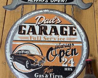 Collection of Decorative Garage and Automotive Signs